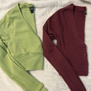 Wild Fable Cropped Top Longsleeve Bundle